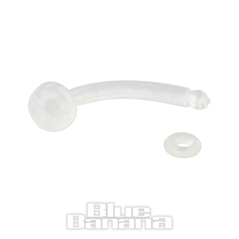 Blue Banana BioFlex 1.6mm Flexible Navel Retainer (Clear)