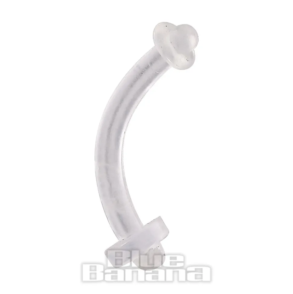 Blue Banana BioFlex 1.6mm Flexible Navel Retainer (Clear)