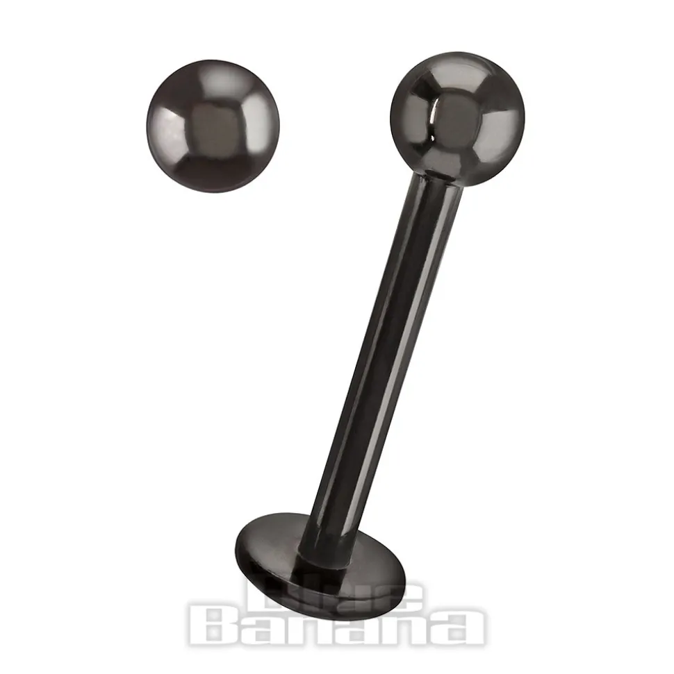 Blue Banana Black Titanium 1.2mm Labret (Black)