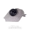 Blue Banana Book Pin Badge (Black)