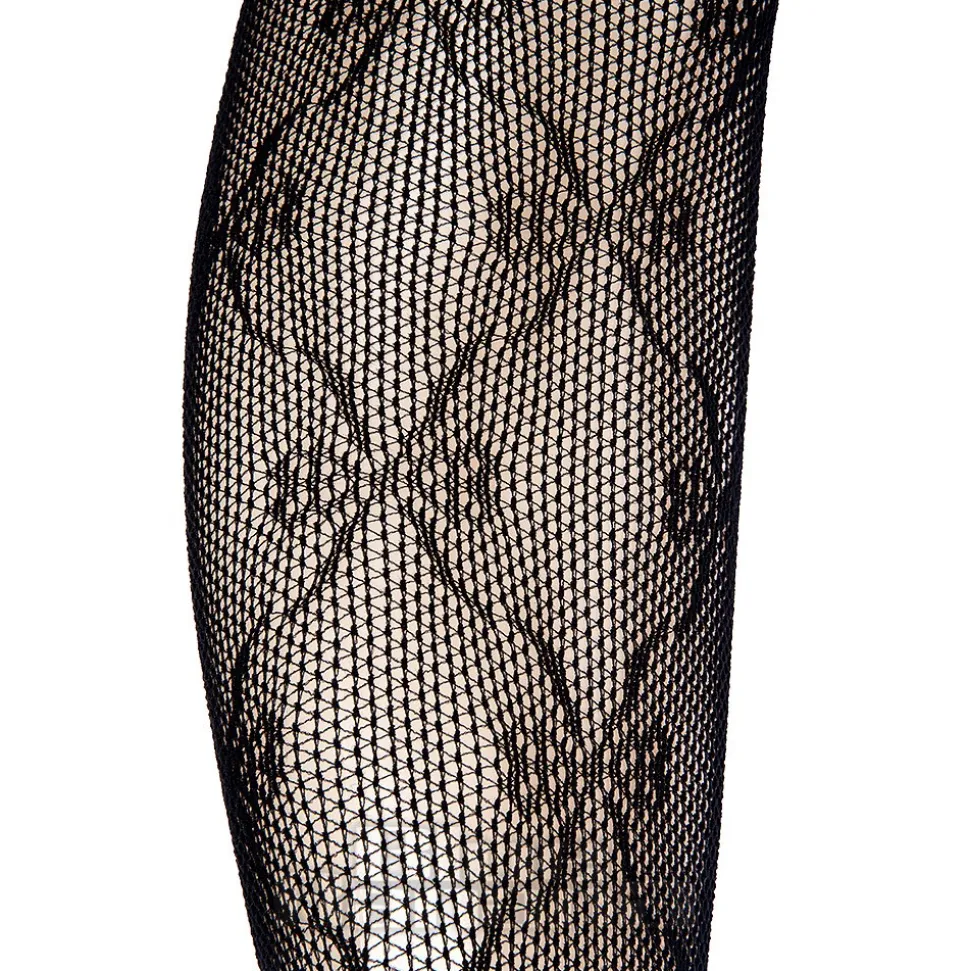 Blue Banana Bow Tights (Black)