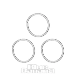 Blue Banana Box 3 Nose Ring Set (Silver)