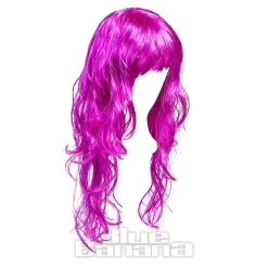 Blue Banana Bright Coloured Long Wig (Purple)