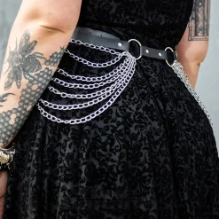 Blue Banana 7 Chain Belt (Black)