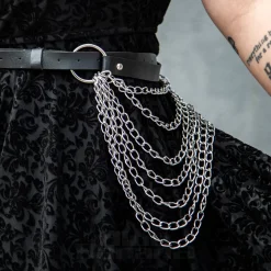Blue Banana 7 Chain Belt (Black)