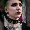 Blue Banana Chains & Rings Choker (Black)