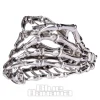 Blue Banana Claw Hand Hair Clip (Silver)