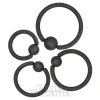 Blue Banana Coloured Titanium BCR (Matt Black)