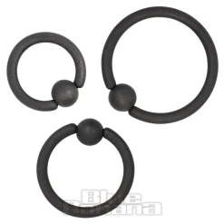 Blue Banana Coloured Titanium BCR (Matt Black)