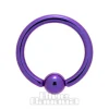 Blue Banana Coloured Titanium BCR (Purple)