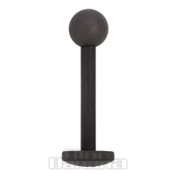 Blue Banana Coloured Titanium 1.2mm Labret (Matt Black)