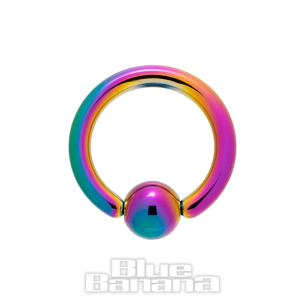 Blue Banana Coloured Titanium 1.2mm BCR (Multicoloured)