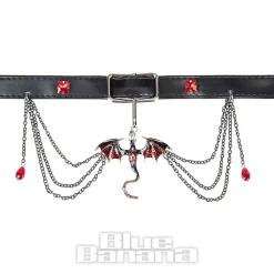 Blue Banana Dragon Chain Choker (Red)