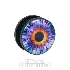 Blue Banana Eye Ear Acrylic Plug 8 - 18mm (Purple)