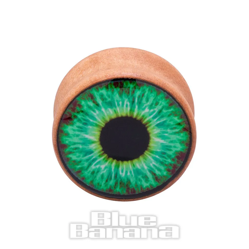 Blue Banana Eye Wood Tunnel 8-25mm (Green)