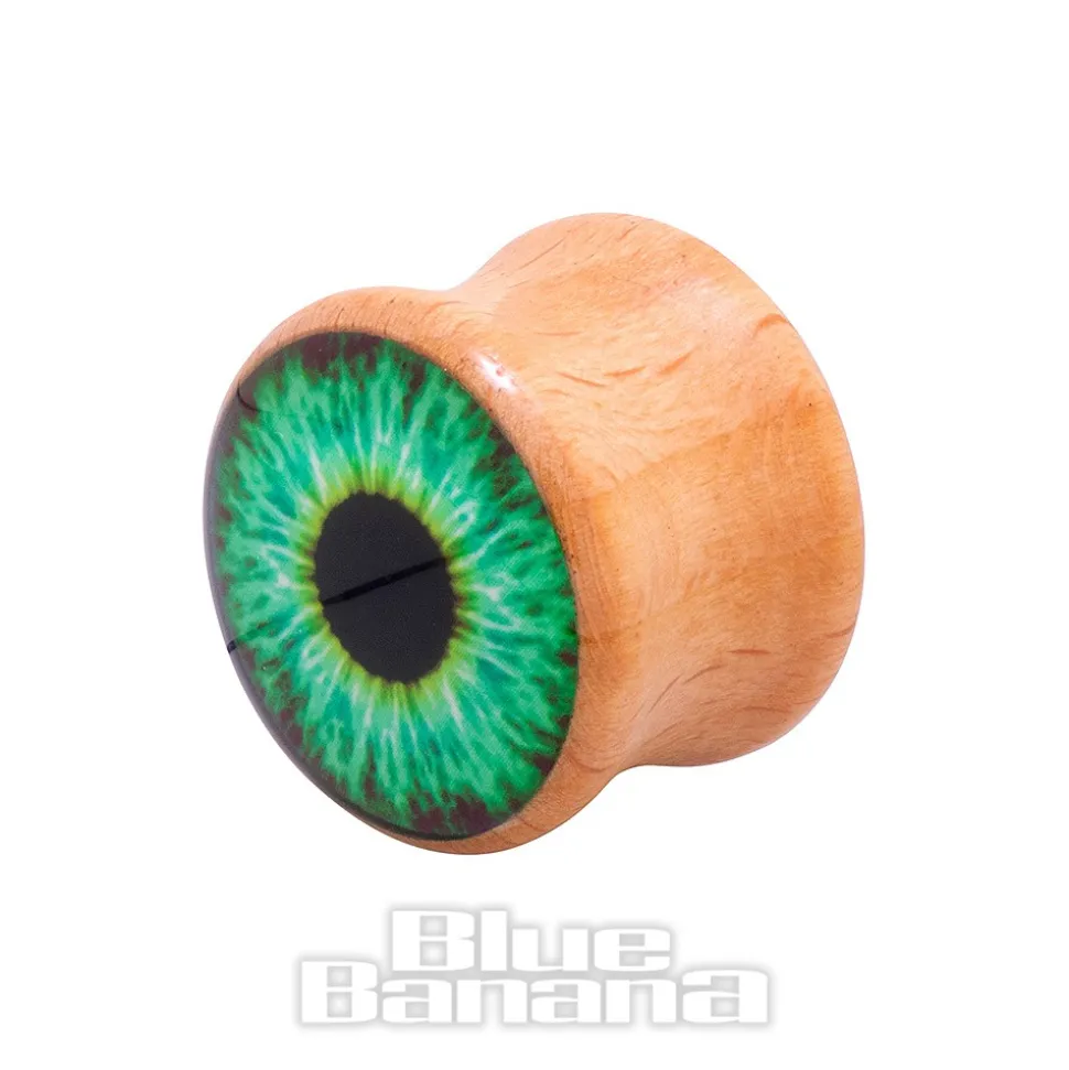 Blue Banana Eye Wood Tunnel 8-25mm (Green)