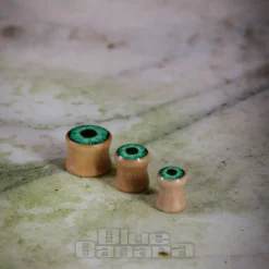 Blue Banana Eye Wood Tunnel 8-25mm (Green)