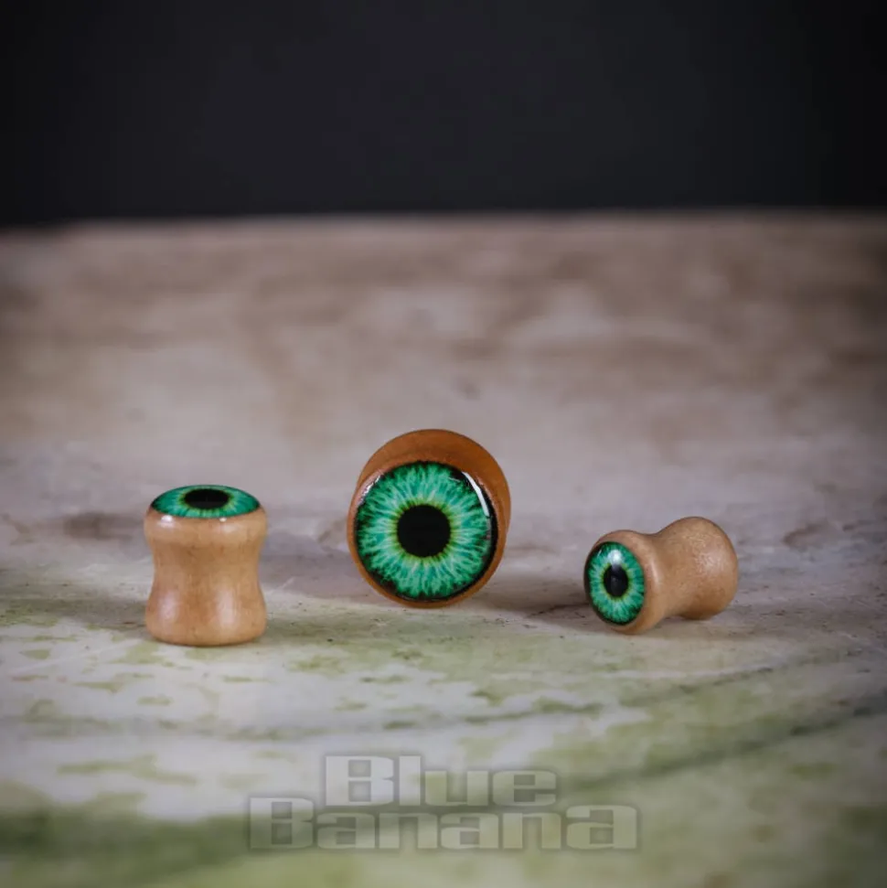 Blue Banana Eye Wood Tunnel 8-25mm (Green)