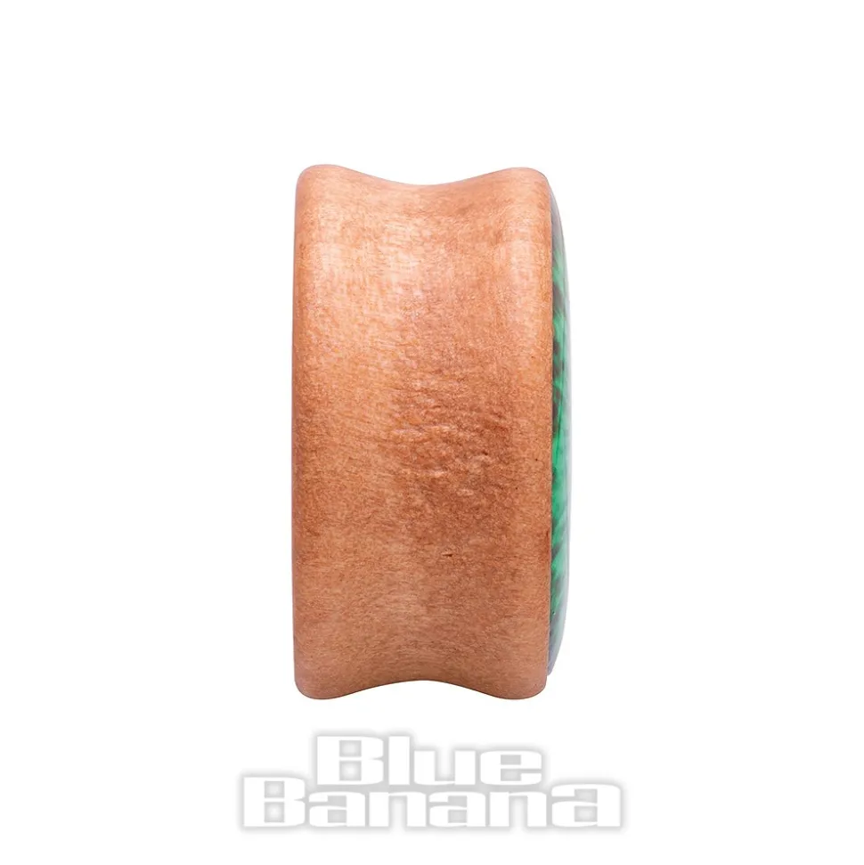 Blue Banana Eye Wood Tunnel 8-25mm (Green)