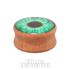 Blue Banana Eye Wood Tunnel 8-25mm (Green)