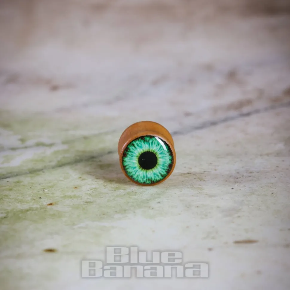Blue Banana Eye Wood Tunnel 8-25mm (Green)