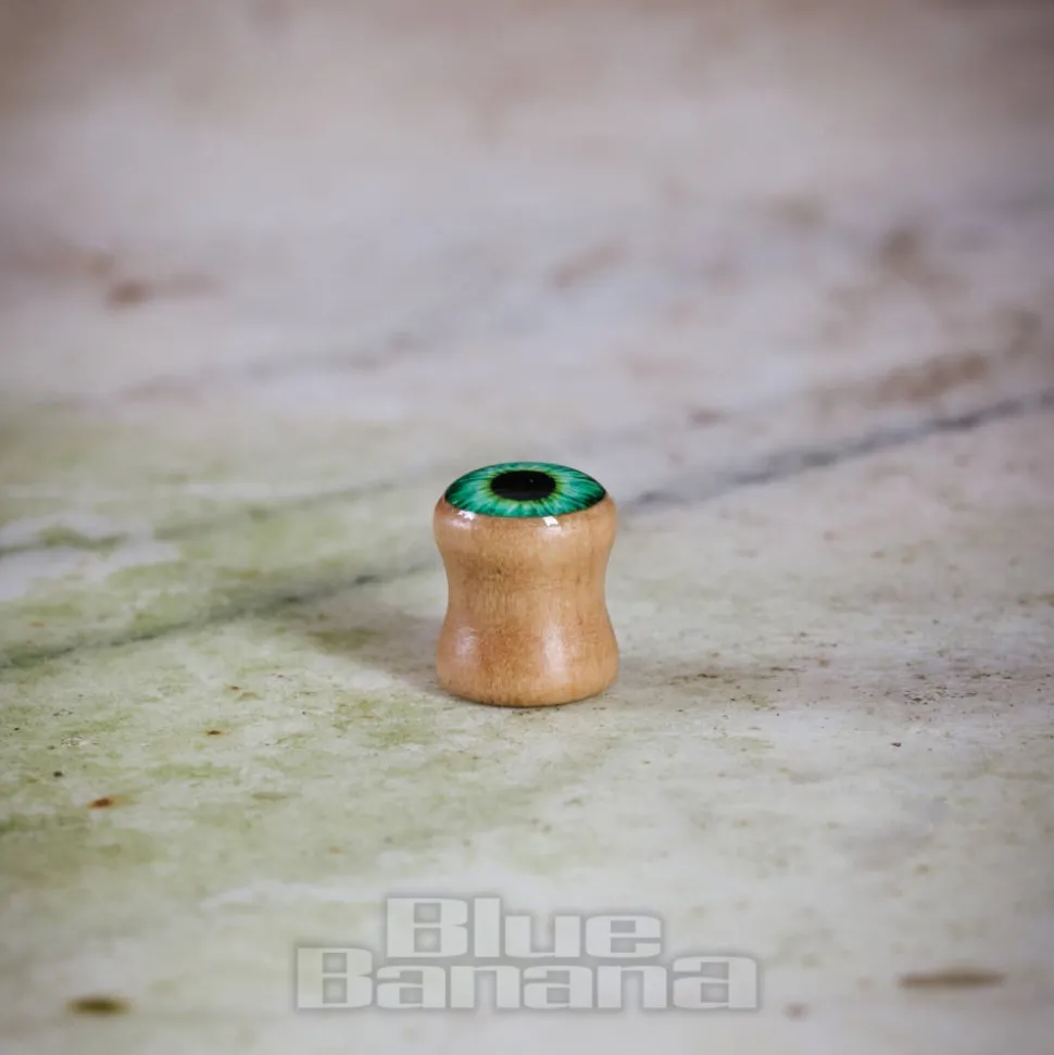 Blue Banana Eye Wood Tunnel 8-25mm (Green)