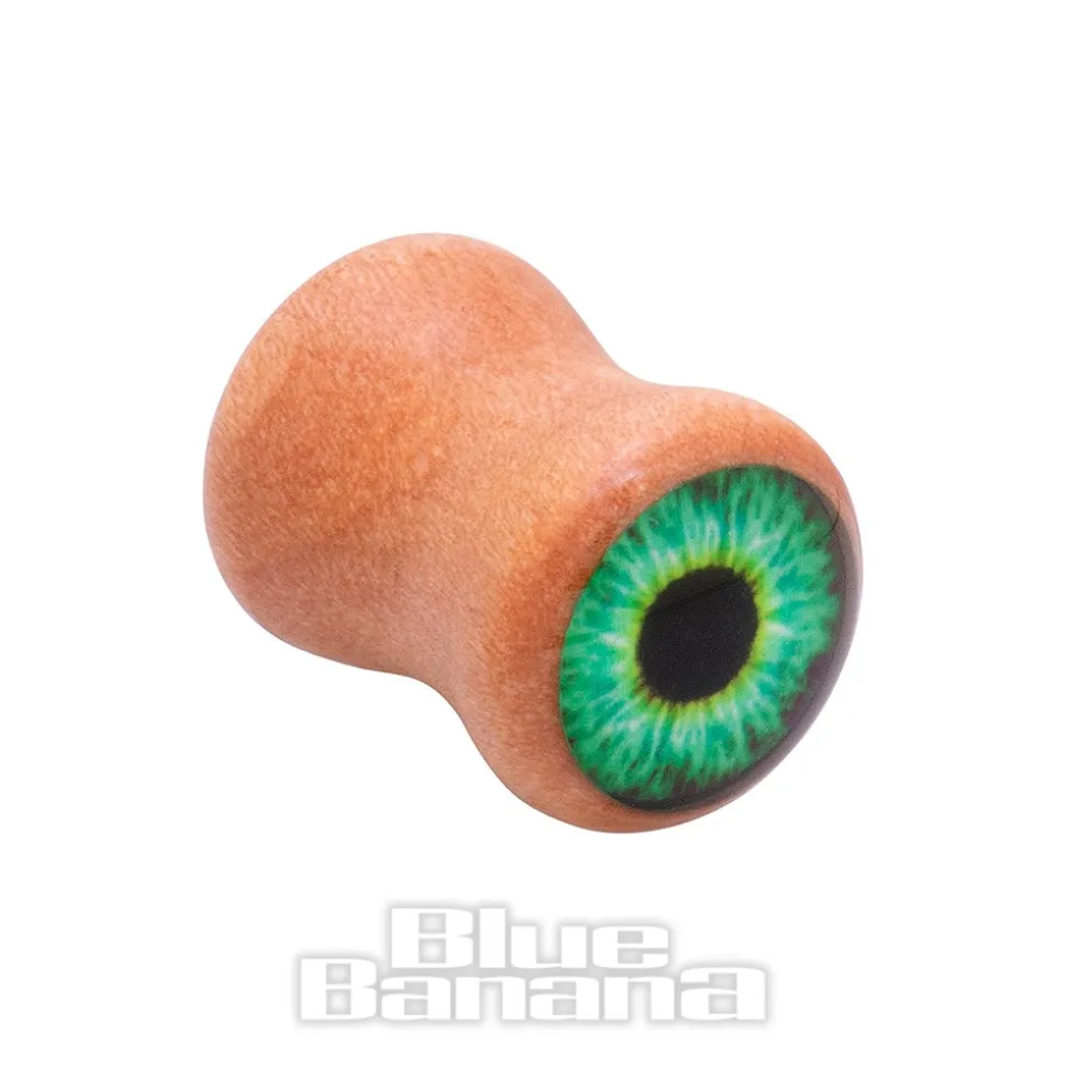 Blue Banana Eye Wood Tunnel 8-25mm (Green)