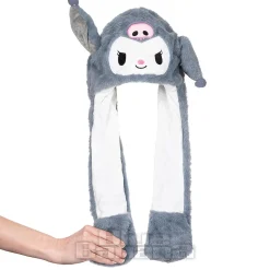 Blue Banana Face and Skull Ear Hat With Lights (Grey)