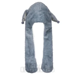 Blue Banana Face and Skull Ear Hat With Lights (Grey)