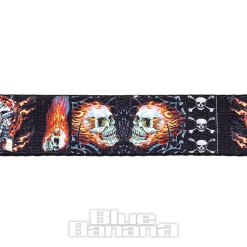 Blue Banana Fire Skull Belt (Black)