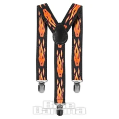 Blue Banana Flames Braces