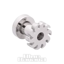 Blue Banana Flames 4-14mm Steel Tunnel (Silver)