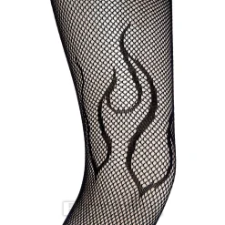 Blue Banana Flames Tights (Black)