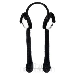 Blue Banana Flipping Ears Panda Skull Headband (Black/White)