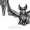 Blue Banana Flying Bat Plug Hoops (Silver)