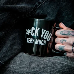 Blue Banana Fuck You Mug (Black)
