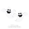 Blue Banana Ghost Earrings (White)