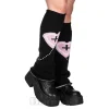 Blue Banana Heart & Cross Legwarmers (Pink)