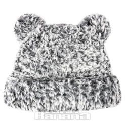 Blue Banana Knitted Ears Hat (Grey)