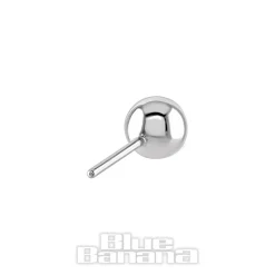 Blue Banana 14K White Gold Ball Threadless Top (White Gold)