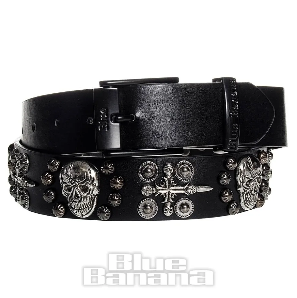 Blue Banana Large Skull & Dagger Belt