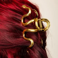 Blue Banana Large Snake Hair Clip (Antique Gold)