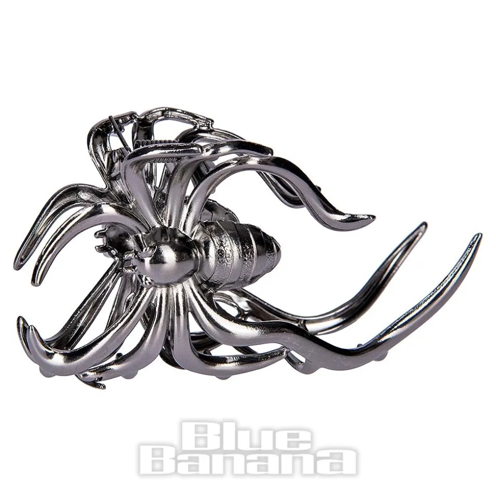 Blue Banana Large Spider Hair Clip (Black)
