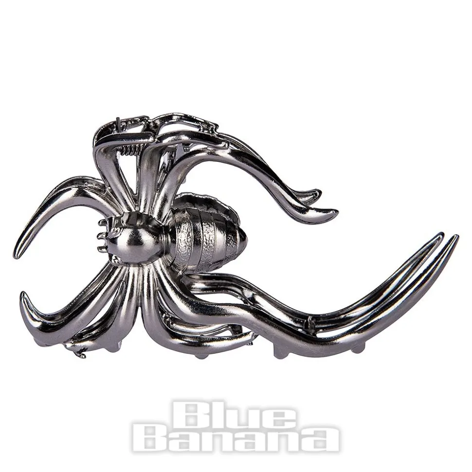 Blue Banana Large Spider Hair Clip (Black)