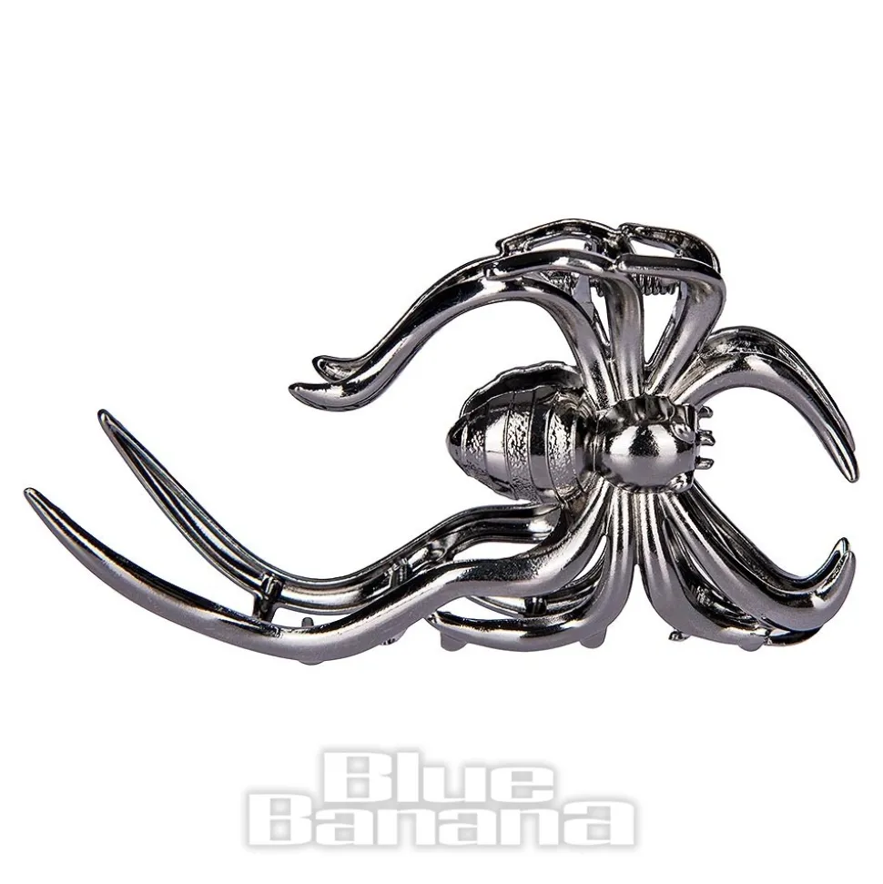 Blue Banana Large Spider Hair Clip (Black)