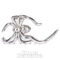 Blue Banana Large Spider Hair Clip (Silver)