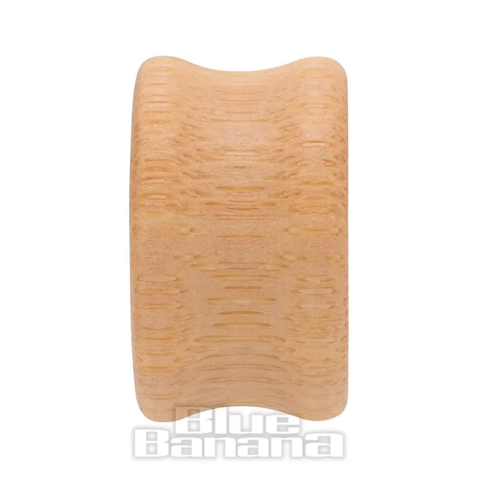 Blue Banana Light Beech Wood Flesh Tunnel 8-25mm (Brown)