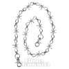 Blue Banana Long Barbed Wire Chain (Silver)