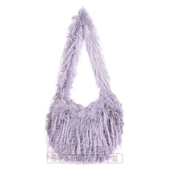 Blue Banana Long Fur Bag (Lilac)