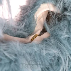 Blue Banana Long Fur Bag (Turquoise)